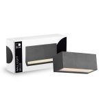 D'Lite Wandleuchte Bello Schwarz Up & Down 12W 850lm - 830 Warmweiß| IP54
