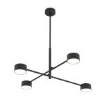 Emibig Deckenleuchte Natsu Stahl Schwarz | Geeignet für 4x GX53 - Max 12W