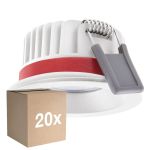 Mehrfachpackung 20x Ledvance LED  SPOT FIRE RATED Aluminium  8W 720lm 36D - 940 Kaltweiß | Ausschnitt 68mm - IP65 - Höchste Farbwiedergabe -  Dimmbar