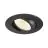 SLV New Tria Universal 68 Spot Aluminium Schwarz Rund 8.6W 600lm 60D - 925-930-940 CCT | Ausschnitt 68mm -  Höchste Farbwiedergabe - Dimmbar 