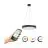 Eglo Pendelleuchte Marghera-Z Stahl Schwarz 27.5W 3150lm - 827-865 Abstimmbares Weiß + RGB | IP20 - Zigbee Dimmbar