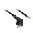 Kabel Schuko Stecker 3x0.75 3M Schwarz