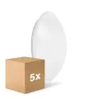 Mehrfachpackung 5x Ledvance Surface Rund 350 Weiß 18W 1440lm - 840 Kaltweiß | IP44 - Ersatz Für 2x18W